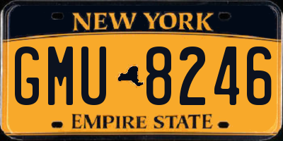 NY license plate GMU8246