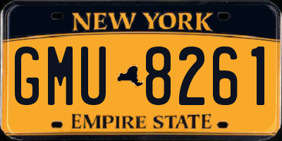 NY license plate GMU8261