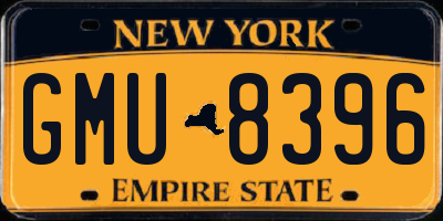 NY license plate GMU8396