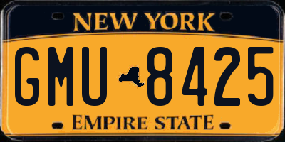 NY license plate GMU8425