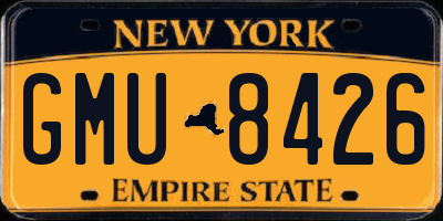 NY license plate GMU8426