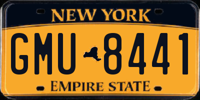 NY license plate GMU8441