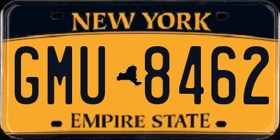 NY license plate GMU8462