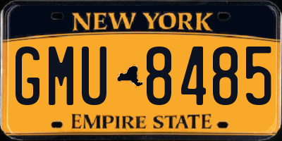 NY license plate GMU8485