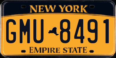 NY license plate GMU8491