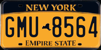 NY license plate GMU8564