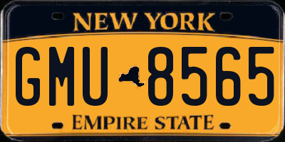 NY license plate GMU8565