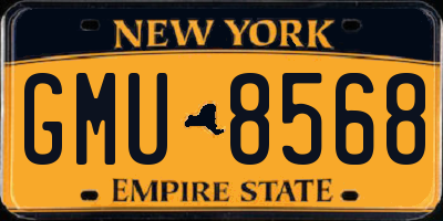 NY license plate GMU8568