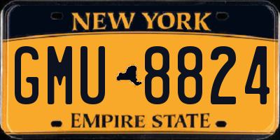 NY license plate GMU8824