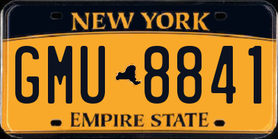 NY license plate GMU8841