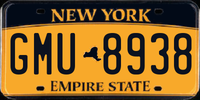 NY license plate GMU8938