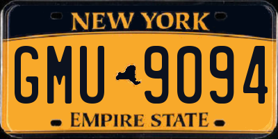 NY license plate GMU9094
