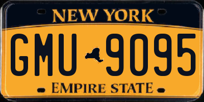 NY license plate GMU9095