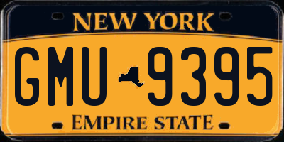 NY license plate GMU9395