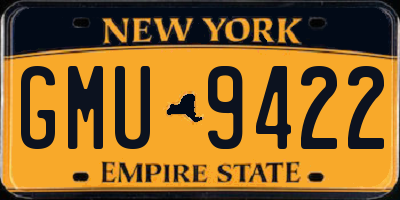 NY license plate GMU9422