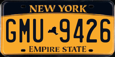 NY license plate GMU9426