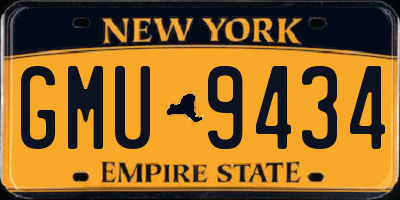 NY license plate GMU9434