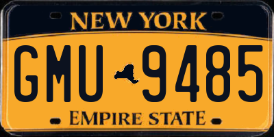 NY license plate GMU9485