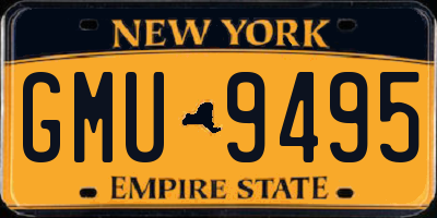 NY license plate GMU9495