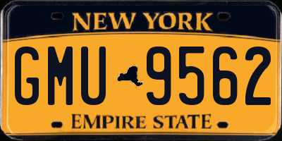 NY license plate GMU9562