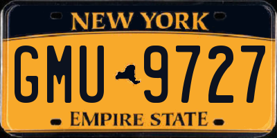 NY license plate GMU9727