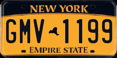 NY license plate GMV1199