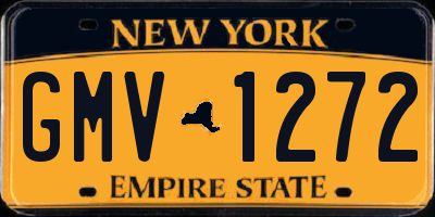 NY license plate GMV1272