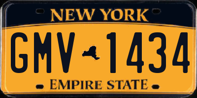NY license plate GMV1434