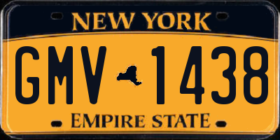 NY license plate GMV1438