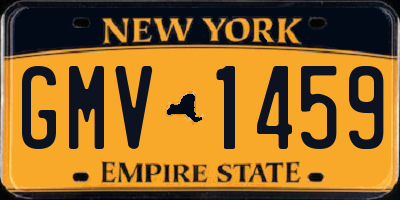 NY license plate GMV1459