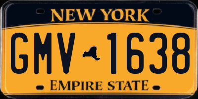 NY license plate GMV1638