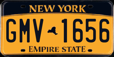NY license plate GMV1656