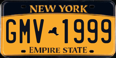 NY license plate GMV1999