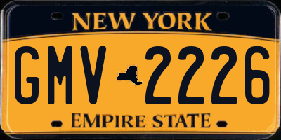NY license plate GMV2226