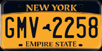 NY license plate GMV2258