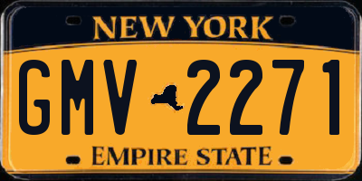 NY license plate GMV2271