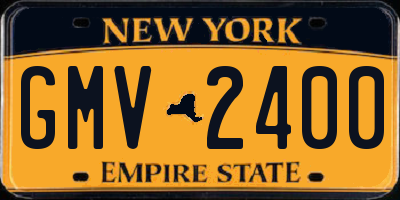 NY license plate GMV2400