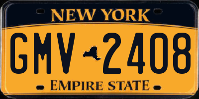 NY license plate GMV2408