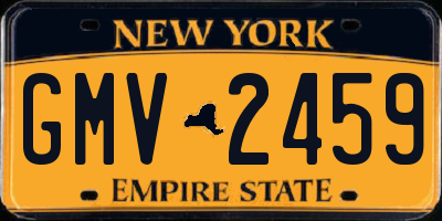 NY license plate GMV2459