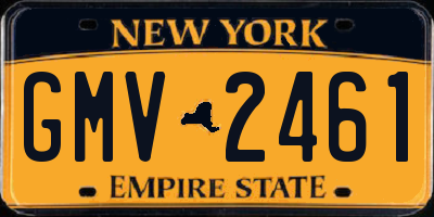NY license plate GMV2461