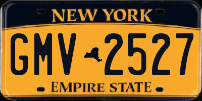 NY license plate GMV2527