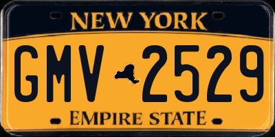 NY license plate GMV2529