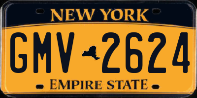 NY license plate GMV2624