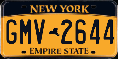 NY license plate GMV2644