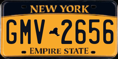 NY license plate GMV2656
