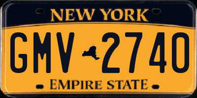 NY license plate GMV2740