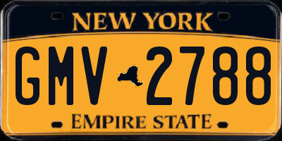 NY license plate GMV2788