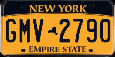 NY license plate GMV2790