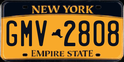 NY license plate GMV2808