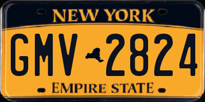 NY license plate GMV2824